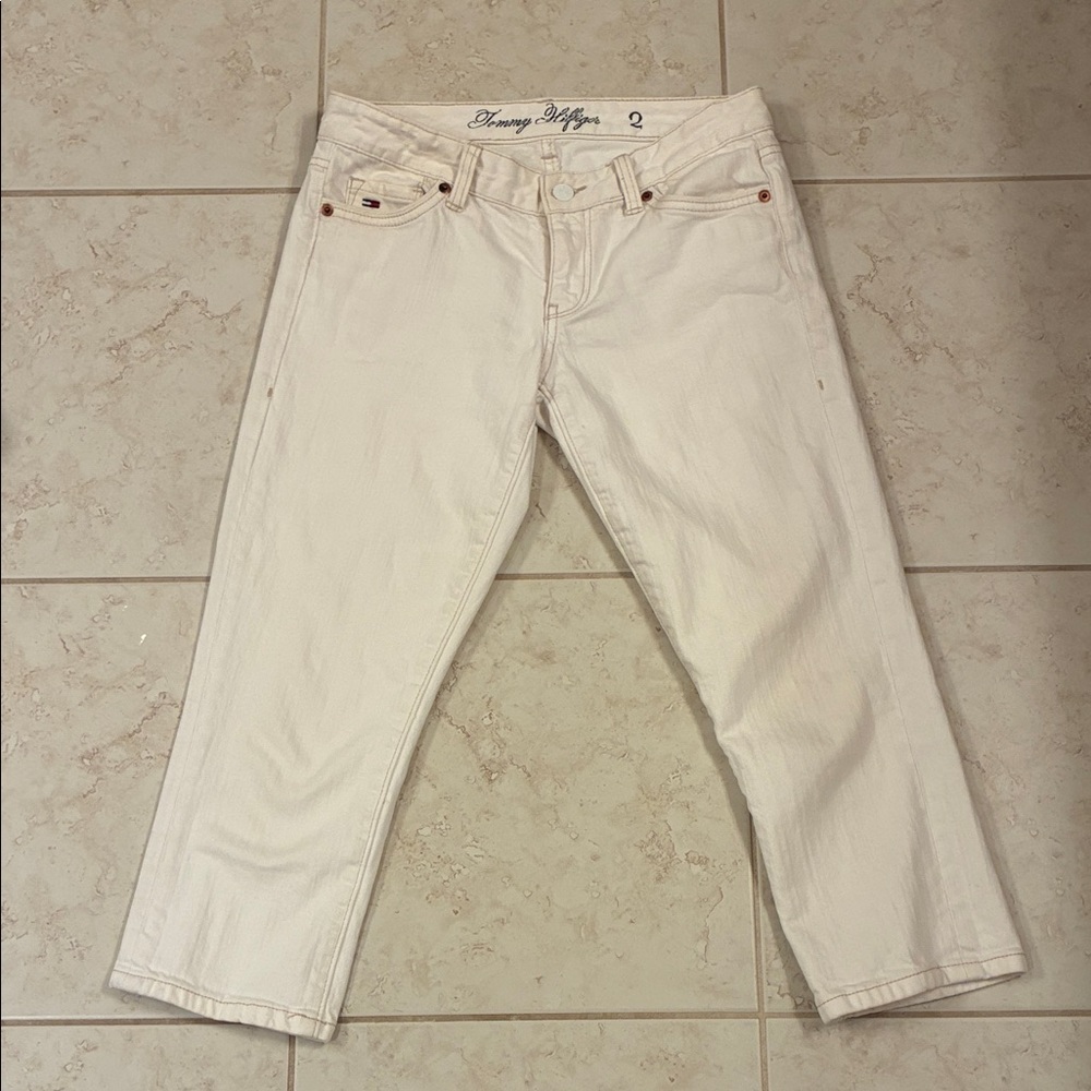 Tommy Hilfiger Women’s Off-White Cropped Jeans